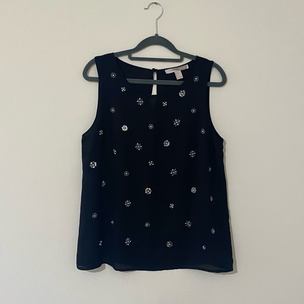 Embroidered Tank Top